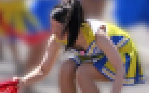 【オリジナル撮影186枚】衣装の胸元が緩くて、、JK風 チア写真集38