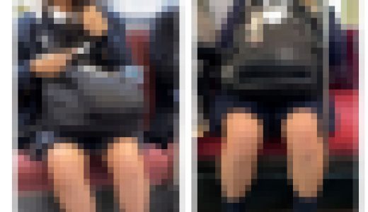 2名のJK風制服美女の対面エロ過ぎるミニスカ生脚332