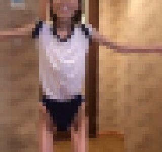 【閲覧注意】町田りな　ガリガリ動画第三弾　紺ブルマでラジオ体操、スクール水着で大爆笑　未公開動画追加