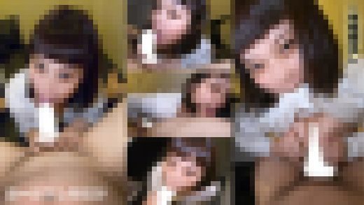 【ネカフェの個室でおちんぽ可愛がりフェラ】低身長むっちり娘が満面の笑みで中年黒ちんぽにむしゃぶりついて搾ザーのアルバイト☆