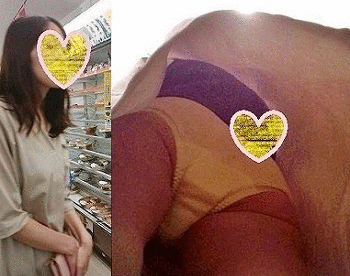 レジ待ちパンチラ　02,03