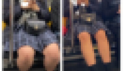 JK風制服美女の対面エロ過ぎるミニスカ生脚337