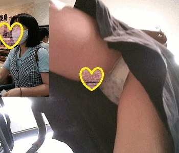 買い物中OLの(生）パンチラ 　59