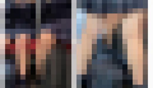 スマホゲームに夢中な仲良し2人組のJK風制服美女の対面エロ過ぎるミニスカ生脚381