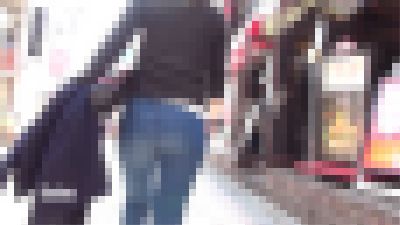 【HD高画質】ヒップラインもパンティラインもくっきり やわらかジーンズ