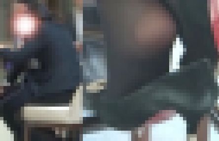 働くOLの蒸れ蒸れパンスト足