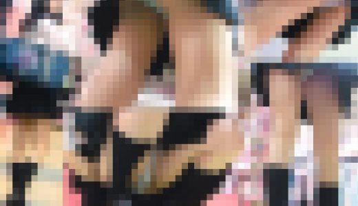 ワレメにくっきり大開脚パンチラにお尻突き出し逆さパンチラ！ミニスカ女子をたっぷり盗撮