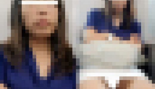 (電車対面）(顔出し)白生地のタイトスカートをお召になっているのに…パンストあんよをくぱぁ～っとひらいちゃうOL奥さまを観察して