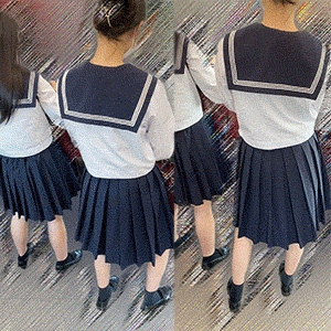 【制服JKは癒しです！37 セーラー服JKを愛でる】見つめていたい！