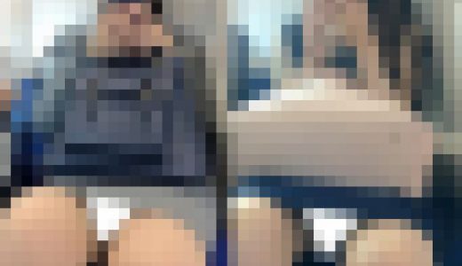 (電車対面）(顔出し）タイトスカートからむき出しのパンストあんよをキレイにながす…クールな感じのOLお姉さんを観察してみました!