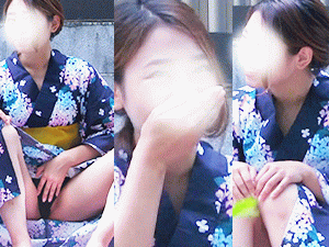 バレた・・・浴衣がふつくしい同僚さん　周りにバレないように僕だけと秘密のやり取り