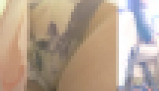 [★顔出し]パンチラ盗撮 OLさん 花柄パンツに超接近