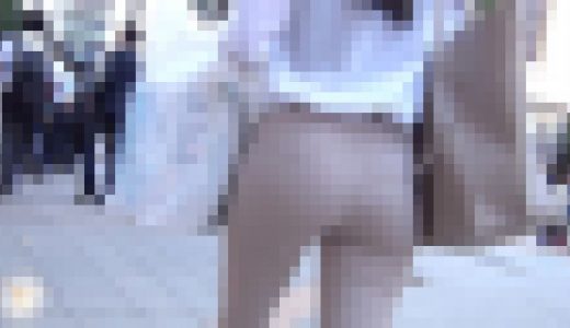 【FHD高画質】ベージュピタパンはオフィス街がお似合い