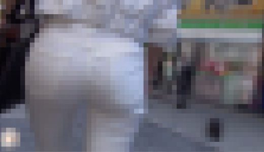 【FHD高画質】形も履きこなしも超一流 白パンギャル