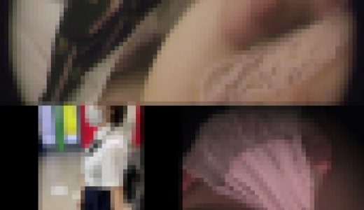 [痴漢×接写]真面目そうな巨乳〇Kがぽろりしながら痴漢されているところを特殊カメラで接写