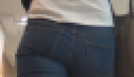 長身美女の真空デニム