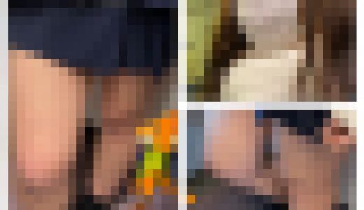 JK風S級制服美女のエロ過ぎるミニスカ立ち生脚454