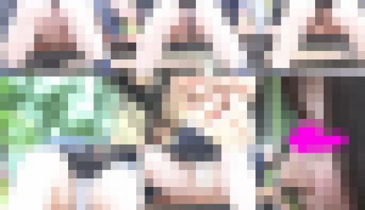 【JK座り込み盗撮】透け感パンツ・水玉パンツJKちゃん