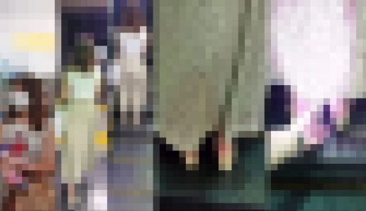 逆さの決定的瞬間！（53)20代女子のロングスカート内