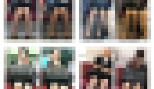 【あの人気作品をもう一度】4名の美人リクスー女子大生のエロ過ぎるミニスカ対面パンスト美脚11