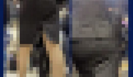 【066】真面目系リクルートスーツOLさんの意外や大胆なスリット！