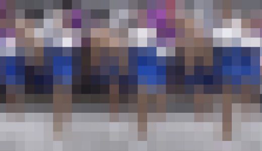 青ユニが眩しい激カワ揃いの応援チアチームパート①　美少女揃いのハイキック応援演技は最高