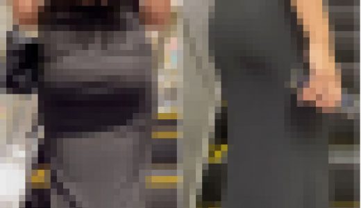 【再販】《４K・高画質》 No.584「横尻が素晴らしい！BLACK衣装のデカ尻モデル２選」