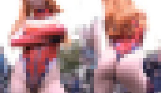 前も後ろも食い込みハイレグ！エロすぎコスプレイヤー