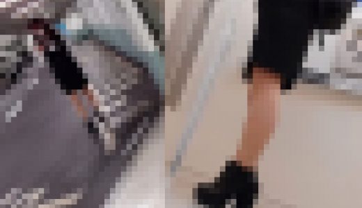 無警戒のラウンジ店員さんのミニスカの中はえっちなPでした