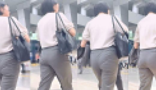 高飛車クールＯＬのエロ巨尻！パッツンスラックスから自慢の尻肉をムニュらせ浮き出るパンティラインで男を挑発！下品なバリキャリＯＬ編