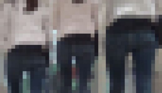 スレンダーお姉さんのスキニーデニム