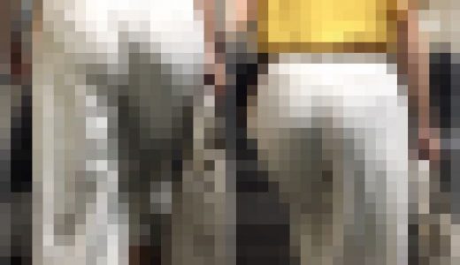 【再販】No.713「Tからハミ出すお尻の肉を透けパンで披露するOL2選」