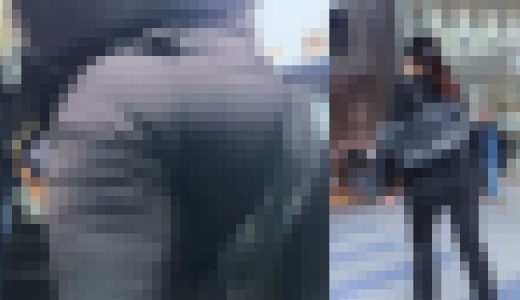 歩行記録0153「駆けるピタパンリクルートスーツ女子」(4名)