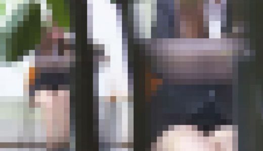 しまパンオフィスレディーのパンチラ　そわそわ何かを我慢・・・？