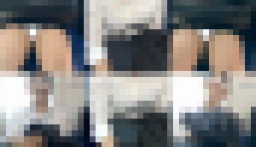 【再販】(電車対面）(顔出し)白と黒のコントラストがまぶしい…リクルートスーツをお召しになった…初々しい…可愛い女子大生お姉さん観察記録