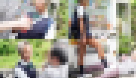 【再販】スレンダーちっぱい黒ギャルが理不尽ギレして来たので性的に徹底教育！制ふく着衣のまま青カン中出し・スク水着せて野外で悶絶イキ【前編