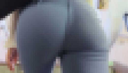 歩行記録0188「むにゅ尻OLの爽やか水色スラックスにPライン」