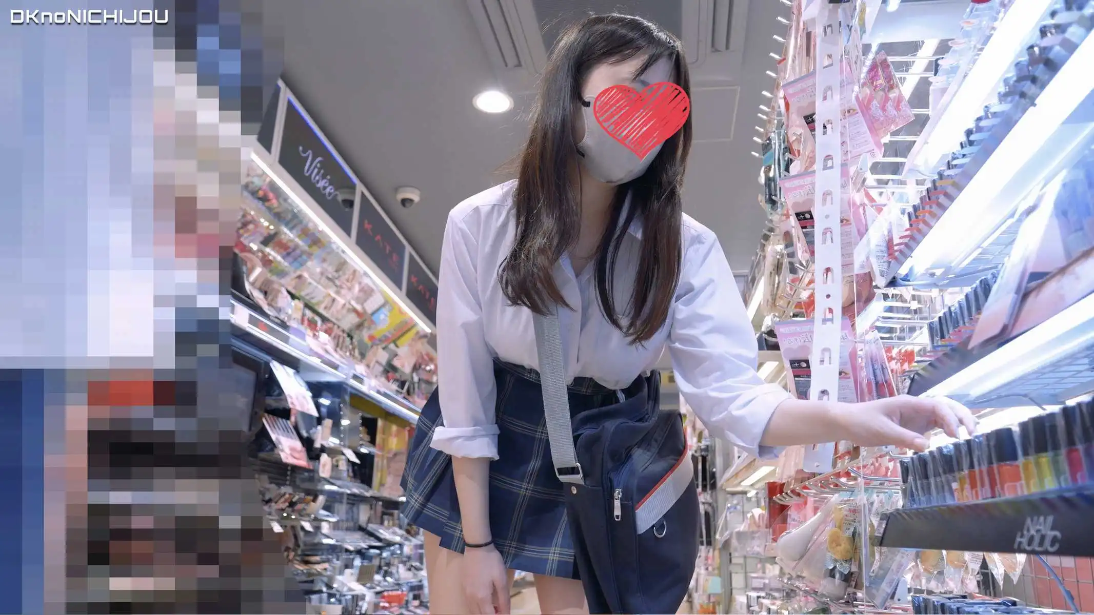 [4K]えちえちJK盗撮No.158　ついつい際どいところを揉み揉みしてしまうナチュラル清楚JKちゃん！