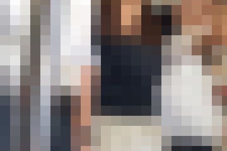 【下からの眺め77】カップルで通勤中のムチムチＯＬは推定Ｇカップ！