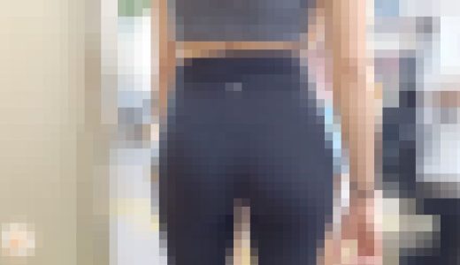 【4K高画質】 インバウンドJK スタイル抜群黒ヨガパン