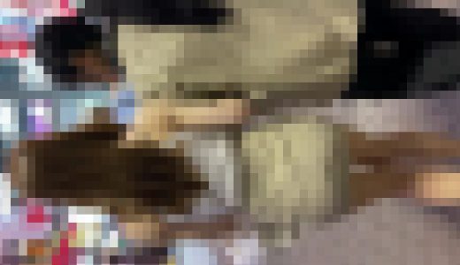 タイトなミニスカからのエロいヒップ。ミニスカ過ぎてパン・・・の後編。